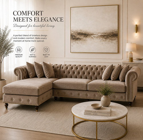Luxury chesterfield shaped - luxury,