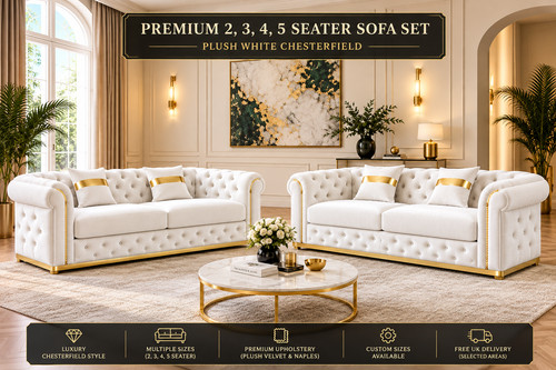 Chesterfield shape sette - l-shape,