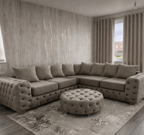 New fabric chesterfield - chesterfield, l