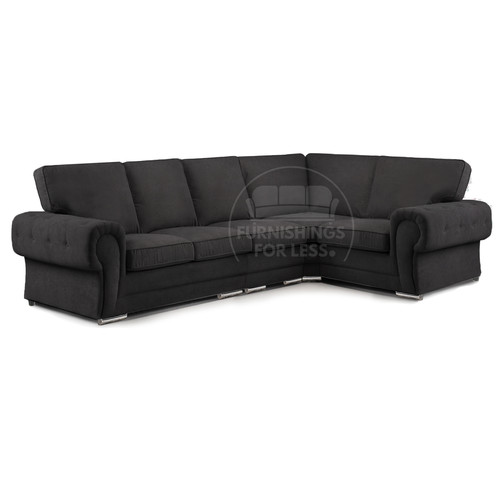 Milan black chenille corner - milan,