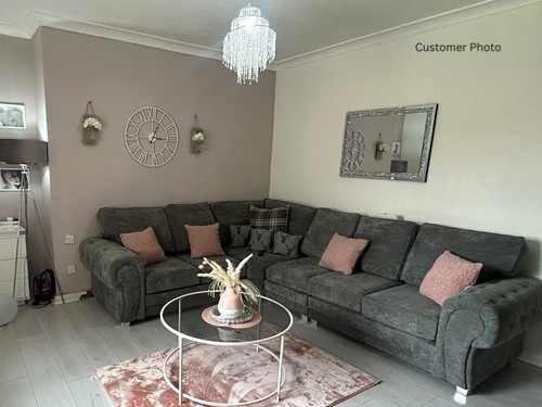 Grey corner shape sofa 6 - shape,