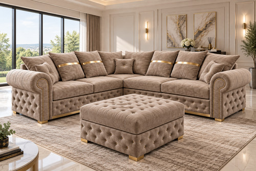 Luxury chesterfield corner - luxury,